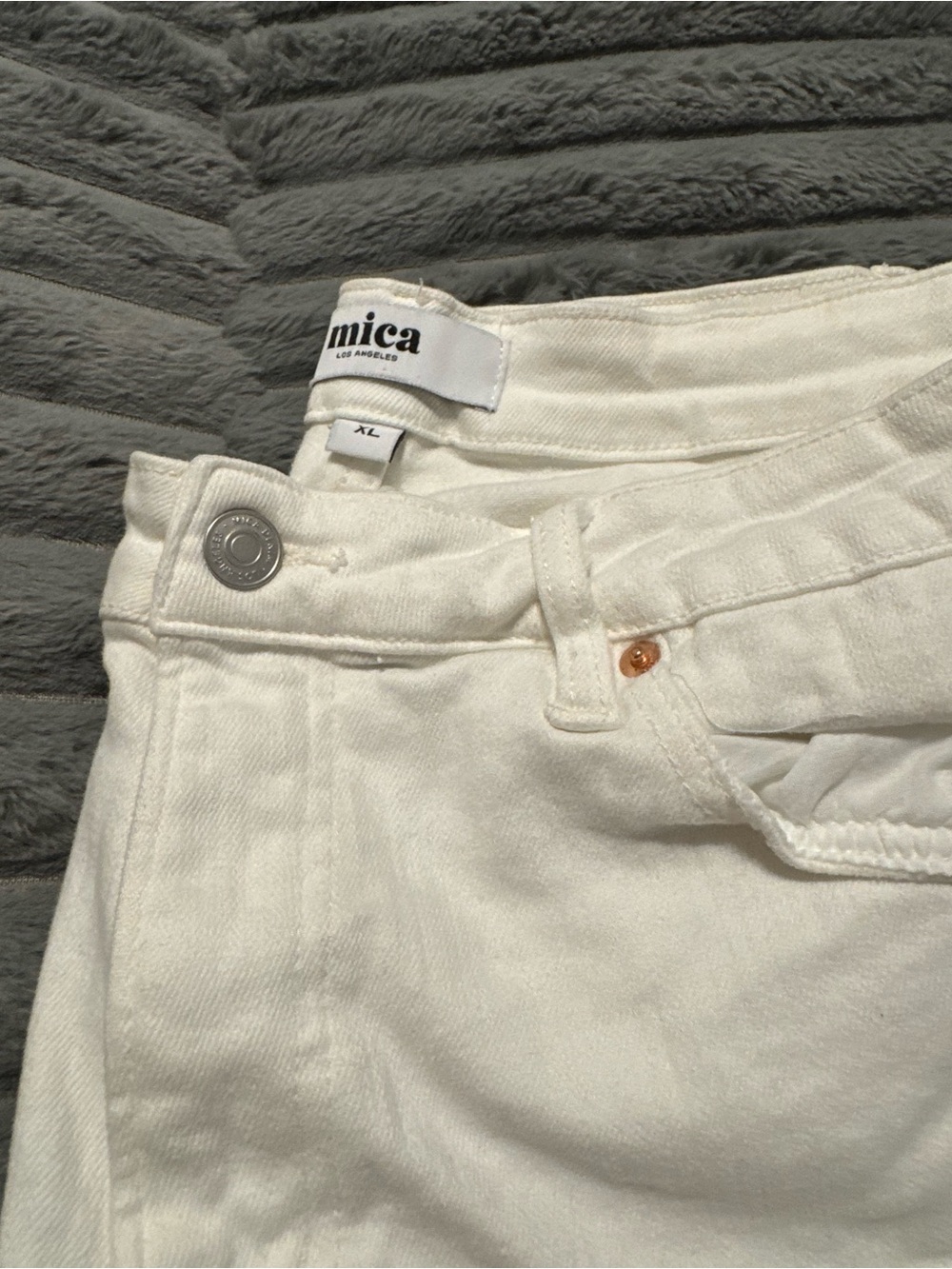 Mica Los Angeles White Women's Denim Shorts
